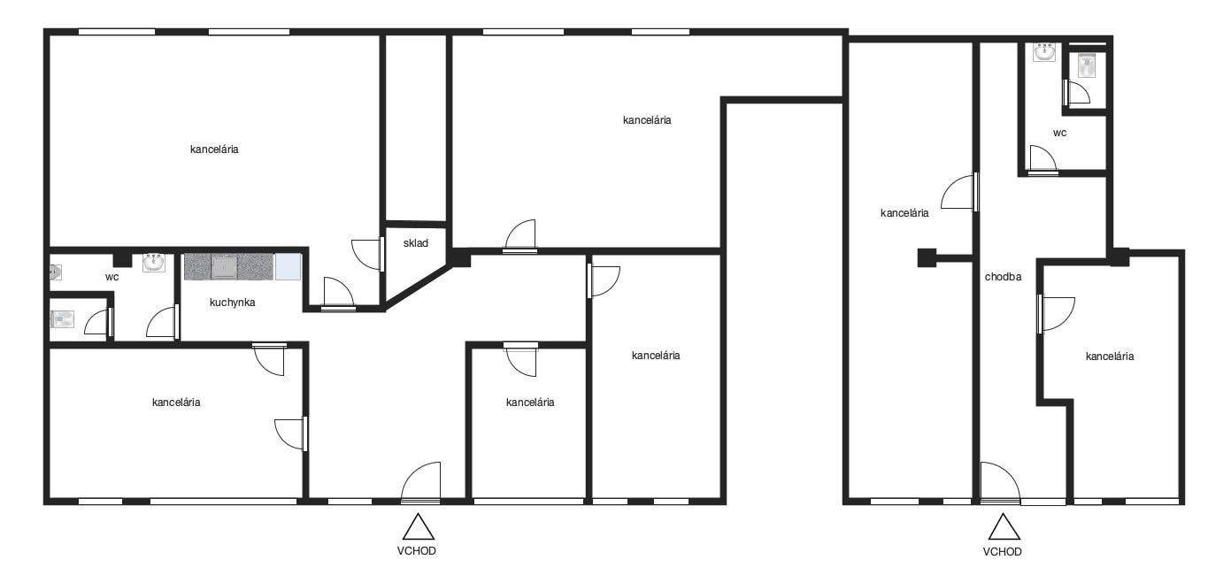 OBCHODNO-ADMINISTRATÍVNY PRIESTOR V NOVOSTAVBE, PODUNAJSKÉ BISKUPICE