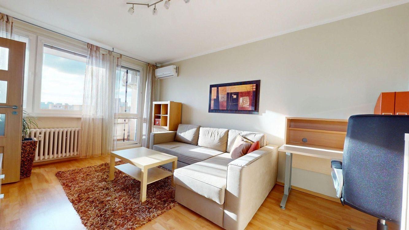 1-izbový byt so samostatnou kuchyňou a veľkou loggiou na predaj – Banšelova ulica, BA II. Trnávka