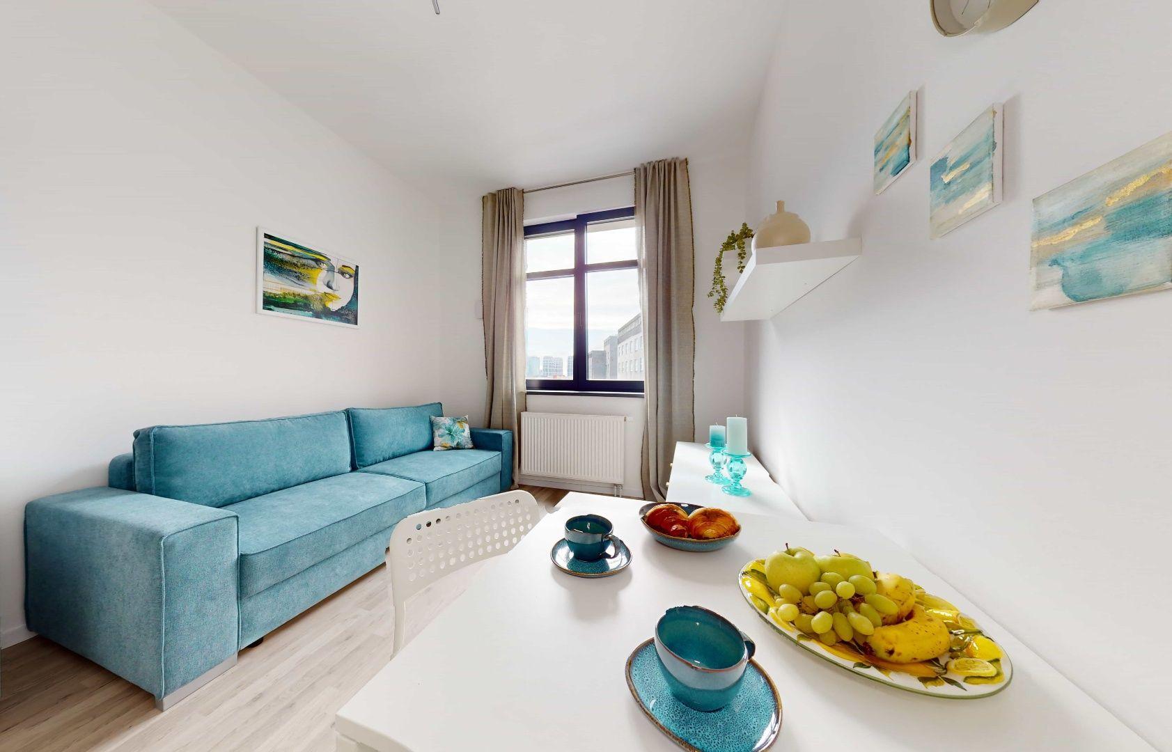 Prenájom novostavby garsónky na Námestí 1 mája v projekte Kesselbauer, cena aj s energiami.