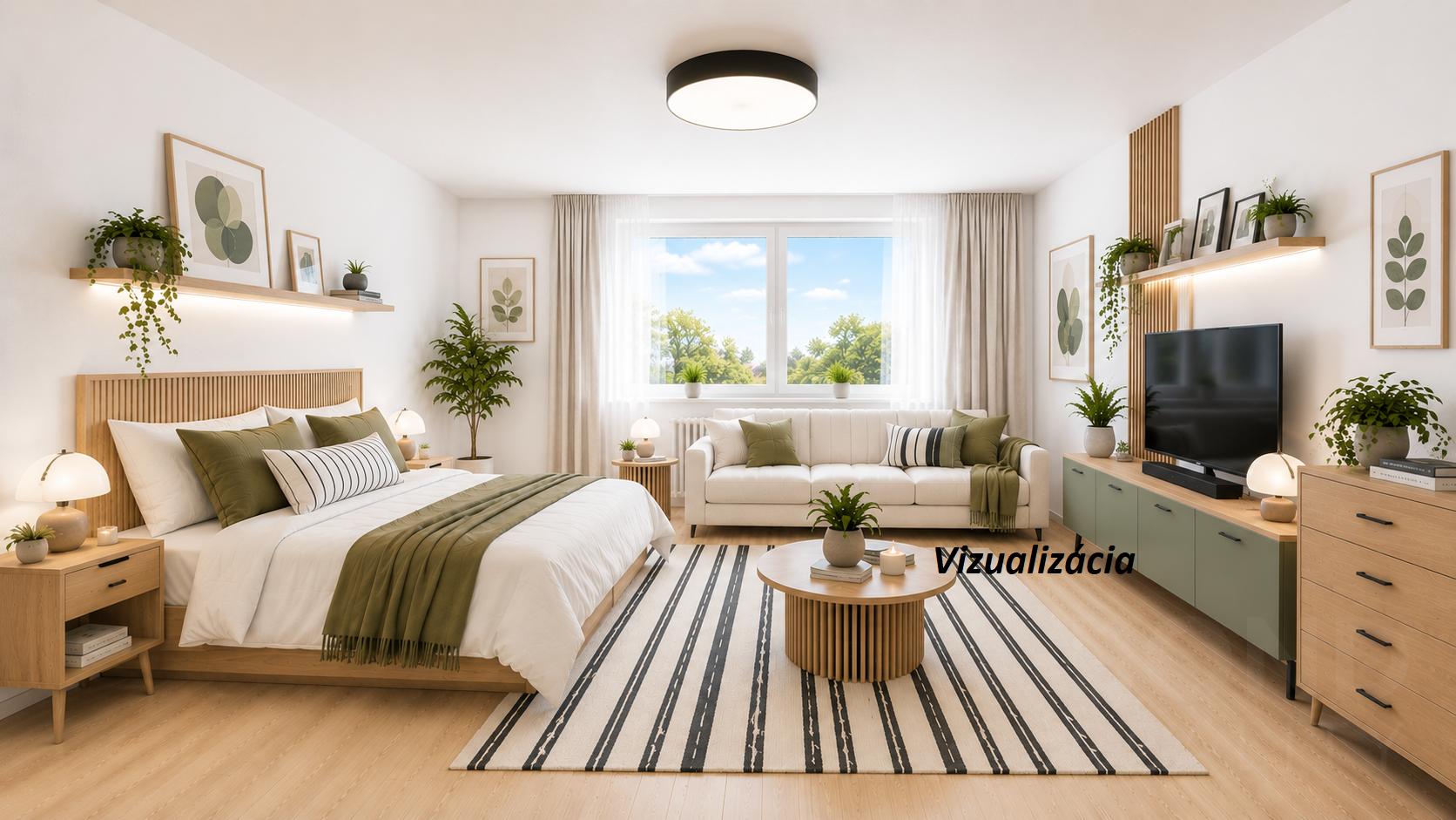 Priestranný 1-izbový byt 37,5 m² vrátane pivnice, Baltská – výhľad do zelene, pokojná lokalita