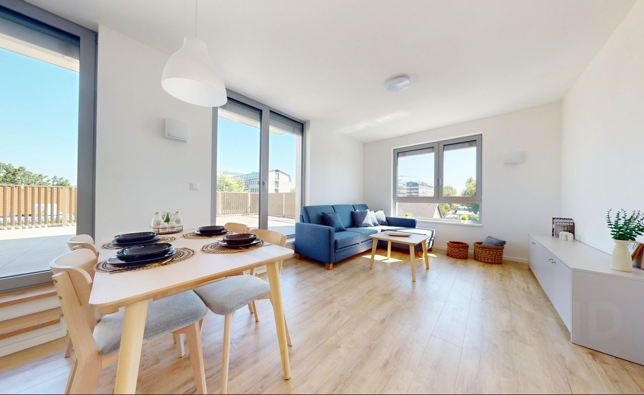 Nový a elegantný 3 izbový byt na prenájom Bratislava Downtown, Votrubova ulica. 