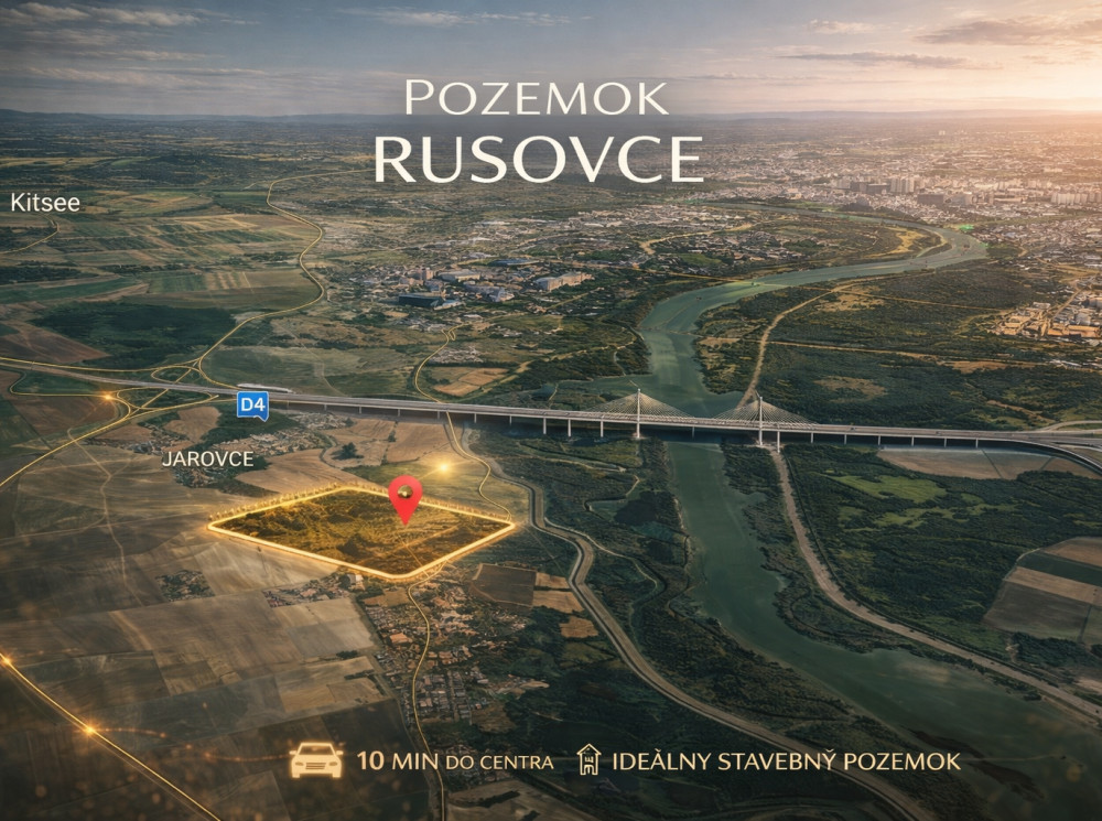 Prémiový pozemok 1 335 m² | Bratislava – Rusovce | možnosť dvojdomu