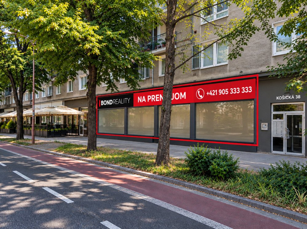 OBCHODNÝ PRIESTOR 140 m² | VEĽKÝ VÝKLAD | FREKVENTOVANÁ KOŠICKÁ ULICA