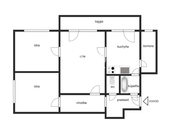 Pripravujem do ponuky: 3-izbový byt, Rača, Plickova