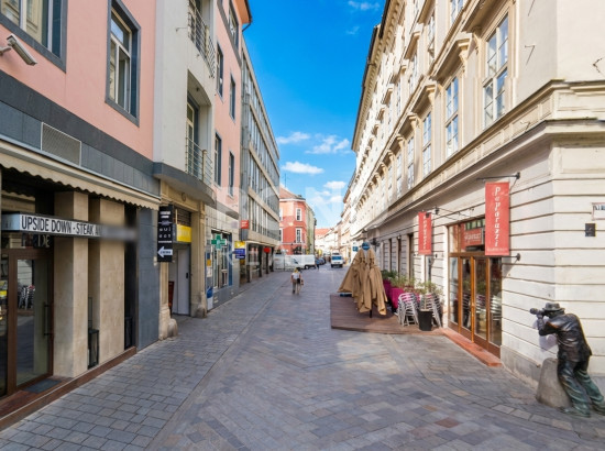 Prenájom priestorov na pešej zóne, Laurinská ul.